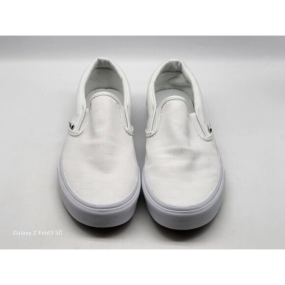 Vans Classic Slip On VN000EYEX1 Wom Shoes Sneakers White Skate Size 8.5 - Picture 2 of 10